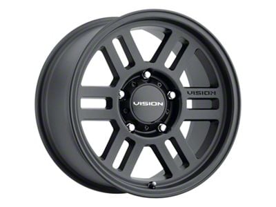 Vision Off-Road Manx 2 Overland Satin Black 6-Lug Wheel; 17x9; -12mm Offset (22-25 Tundra)