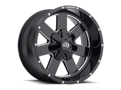 Vision Off-Road ARC Gloss Black Milled Spoke 6-Lug Wheel; 20x10; -25mm Offset (22-25 Tundra)