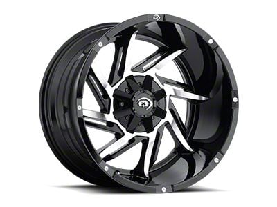 Vision Off-Road Prowler Gloss Black Machined Face 6-Lug Wheel; 18x9; -12mm Offset (22-25 Tundra)
