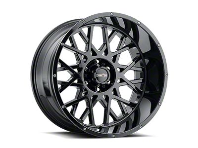 Vision Off-Road Rocker Gloss Black 6-Lug Wheel; 24x12; -51mm Offset (22-25 Tundra)