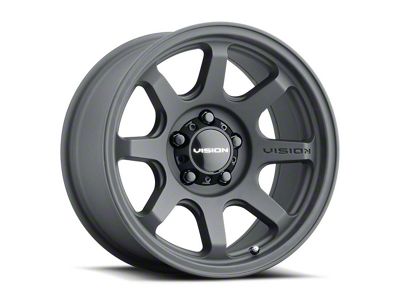 Vision Off-Road Flow Satin Black Wheel; 17x9; -12mm Offset (20-25 Jeep Gladiator JT)