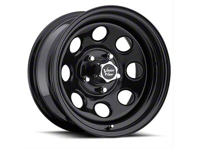 Vision Off-Road Soft 8 Steel Gloss Black Wheel; 17x9; -12mm Offset (20-25 Jeep Gladiator JT)