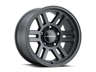 Vision Off-Road Manx 2 Overland Satin Black Wheel; 17x9; -12mm Offset (18-25 Jeep Wrangler JL)