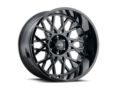 Vision Off-Road Rocker Gloss Black Wheel; 20x10; -25mm Offset (18-25 Jeep Wrangler JL)