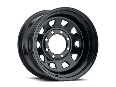 Vision Off-Road D Window Steel Gloss Black Wheel; 17x9; -12mm Offset (18-25 Jeep Wrangler JL)
