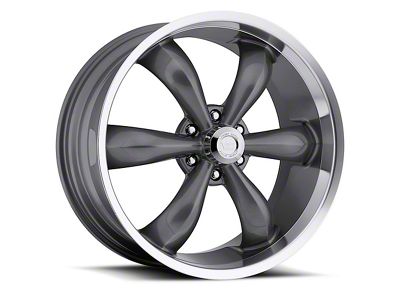 Vision Wheel Legend 5 Gunmetal Machined 6-Lug Wheel; 20x9; 20mm Offset (05-15 Tacoma)