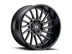 Vision Wheel Rapier Gloss Black Milled Spoke 6-Lug Wheel; 22x12; -51mm Offset (16-23 Tacoma)