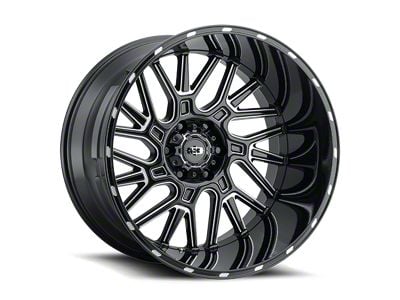 Vision Wheel Brawl Gloss Black Milled 6-Lug Wheel; 20x9; 12mm Offset (22-25 Bronco Raptor)