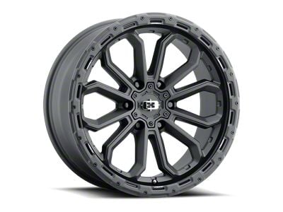 Vision Wheel Korupt Satin Black 6-Lug Wheel; 17x9; 12mm Offset (22-25 Bronco Raptor)