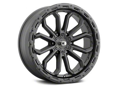 Vision Wheel Korupt Satin Black 6-Lug Wheel; 17x9; 12mm Offset (21-25 Bronco, Excluding Raptor)