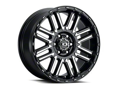 Vision Wheel Nexus Gloss Black Machined 6-Lug Wheel; 18x8.5; 18mm Offset (21-25 Bronco, Excluding Raptor)