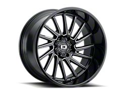Vision Wheel Rapier Gloss Black Milled Spoke 6-Lug Wheel; 22x10; -19mm Offset (22-25 Bronco Raptor)