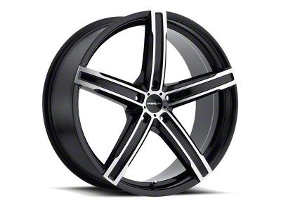 Vision Wheel Boost Gloss Black Machined Face 5-Lug Wheel; 17x7; 38mm Offset (21-25 Bronco Sport)