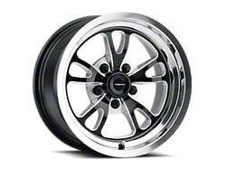 Vision Wheel Patriot Gloss Black Milled with Polished Lip Wheel; 15x10; 25mm Offset (84-01 Jeep Cherokee XJ)