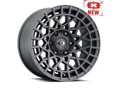 Vision Wheel Savage Satin Black Wheel; 17x8.5; -24mm Offset (20-25 Jeep Gladiator JT)