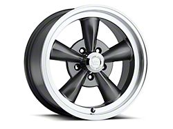 Vision Wheel Legend 5 Gunmetal Machined Wheel; 15x8; 0mm Offset (93-98 Jeep Grand Cherokee ZJ)