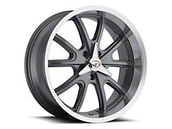 Vision Wheel Torque Gunmetal Machined Wheel; 18x9.5; 12mm Offset (05-10 Jeep Grand Cherokee WK)