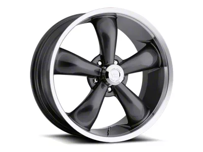 Vision Wheel Legend 5 Gunmetal Machined Wheel; 20x8.5; -6mm Offset (11-21 Jeep Grand Cherokee WK2)
