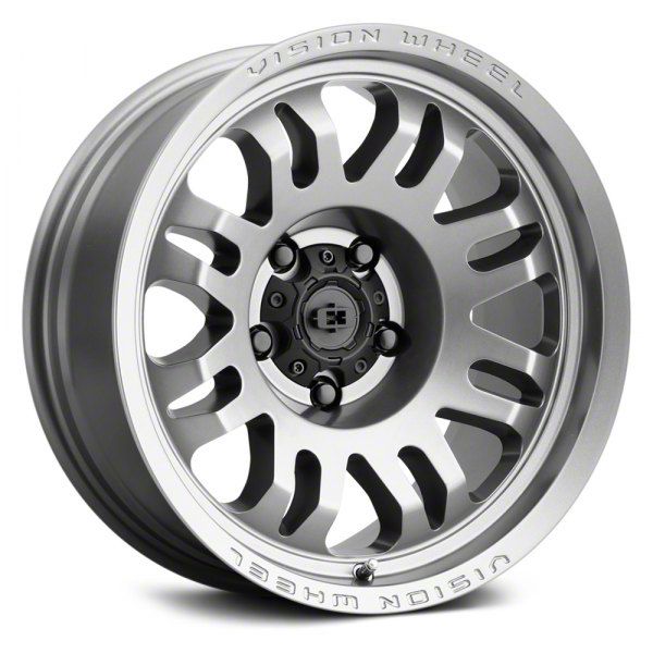 Vision Wheel Jeep Wrangler Inferno Satin Grey Wheel; 17x9.5
