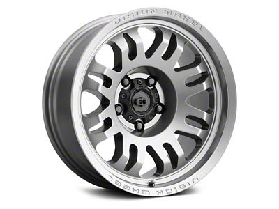 Vision Wheel Inferno Satin Grey Wheel; 17x9.5; -18mm Offset (18-25 Jeep Wrangler JL)