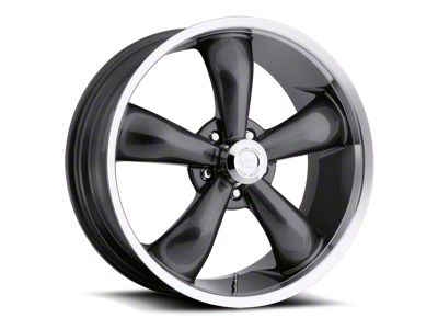 Vision Wheel Legend 5 Gunmetal Machined Wheel; 18x8.5; -6mm Offset (07-18 Jeep Wrangler JK)