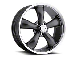 Vision Wheel Legend 5 Gunmetal Machined Wheel; 20x8.5; -6mm Offset (07-18 Jeep Wrangler JK)