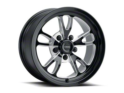 Vision Wheel Patriot Gloss Black Milled Spoke Wheel; 15x10; -25mm Offset (87-95 Jeep Wrangler YJ)