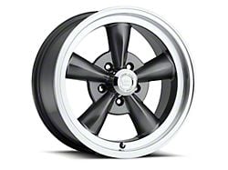 Vision Wheel Legend 5 Gunmetal Machined Wheel; 15x8; 0mm Offset (97-06 Jeep Wrangler TJ)