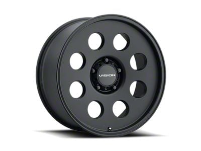 Vision Wheel Midway Satin Black Wheel; 15x10; -25mm Offset (97-06 Jeep Wrangler TJ)