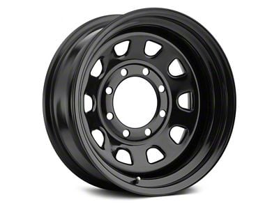 Vision Wheel D Window Steel Gloss Black Wheel; 16x8; 0mm Offset (87-95 Jeep Wrangler YJ)