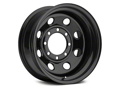 Vision Wheel Soft 8 Steel Gloss Black Wheel; 15x7; -6mm Offset (87-95 Jeep Wrangler YJ)