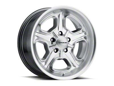 Vision Wheel Daytona Hyper Silver 5-Lug Wheel; 15x7; -7mm Offset (05-15 Tacoma)