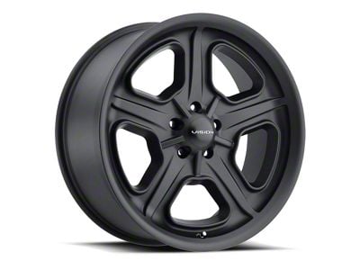 Vision Wheel Daytona Satin Black 5-Lug Wheel; 15x7; 6mm Offset (05-15 Tacoma)