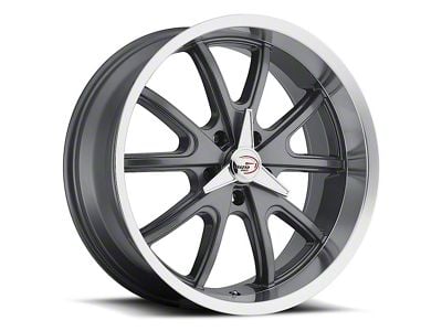 Vision Wheel Torque Gunmetal Machined 5-Lug Wheel; 15x7; -7mm Offset (05-15 Tacoma)