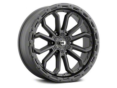 Vision Wheel Korupt Satin Black 6-Lug Wheel; 18x9; 12mm Offset (17-24 Titan)