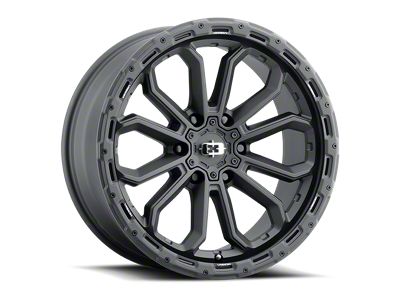 Vision Wheel Korupt Satin Black 6-Lug Wheel; 20x9; 12mm Offset (17-24 Titan)