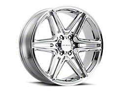 Vision Wheel Wedge Chrome 6-Lug Wheel; 22x9.5; 15mm Offset (16-24 Titan XD)