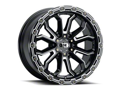 Vision Wheel Korupt Gloss Black Milled 6-Lug Wheel; 20x9; 0mm Offset (22-25 Tundra)