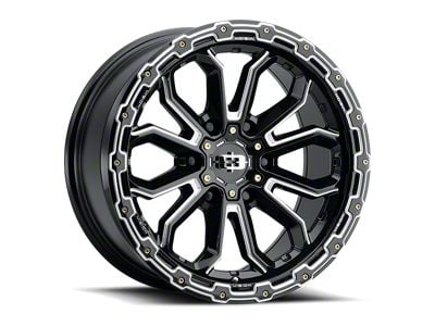Vision Wheel Korupt Gloss Black Milled 6-Lug Wheel; 20x9; 12mm Offset (22-25 Tundra)