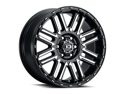 Vision Wheel Nexus Gloss Black Machined 6-Lug Wheel; 18x8.5; 0mm Offset (22-25 Tundra)