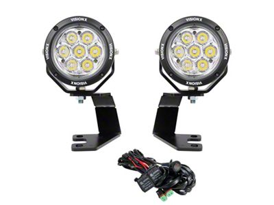 Vision X 4.70-Inch Multi-LED CG2 Light Mini Cannon A-Pillar Light Kit (10-24 4Runner)