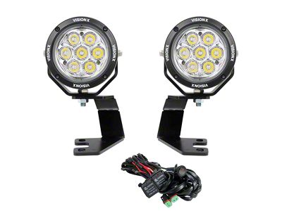 Vision X 4.70-Inch Multi-LED CG2 Light Mini Cannons A-Pillar Light Kit (10-24 4Runner)