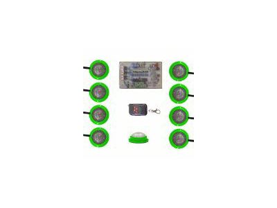 Vision X Tantrum LED Rock Light; Green (Universal; Some Adaptation May Be Required)