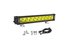 Vision X 13-Inch XPL Straight Single Row Selective Yellow LED Light Bar; Spot Beam (Universal; Some Adaptation May Be Required)