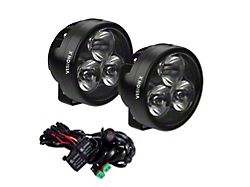Vision X 3.50-Inch Cannon Race Series 3 LED Driving Light Kit; White; Spot Beam (Universal; Some Adaptation May Be Required)