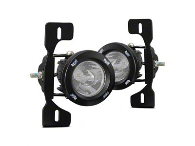 Vision X 3.70-Inch Optimus LED Fog Light Kit; 20 Degree Spot Beam (13-18 Jeep Wrangler JK)