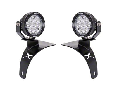 Vision X 4.70-Inch Multi-LED CG2 Light Mini Cannon Cowl Light Kit (18-26 Jeep Wrangler JL, Excluding 4xe & Rubicon 392)