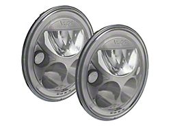 Vision X 7-Inch VX Series LED Headlight Kit with White Halo; Black Chrome Housing (07-18 Jeep Wrangler JK)