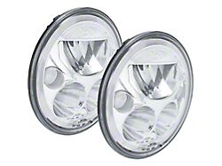 Vision X 7-Inch VX Series LED Headlight Kit with White Halo; Chrome Housing (07-18 Jeep Wrangler JK)