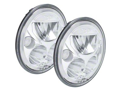 Vision X 7-Inch VX Series LED Headlight Kit with White Halo; Chrome Housing (07-18 Jeep Wrangler JK)
